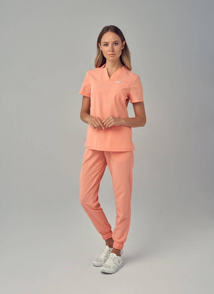 Bluza Medyczna Damska – Scrubs Comfy Peach