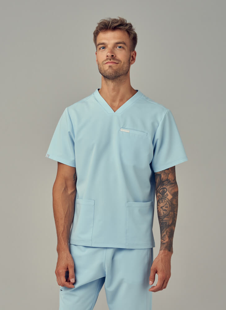Bluza Medyczna Męska – Scrubs Sporty Sky