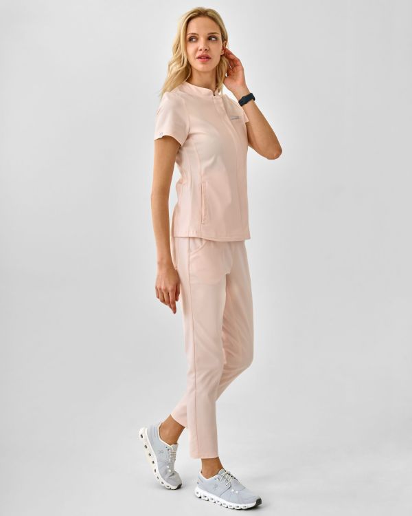 Spodnie Medyczne Damskie – Scrubs Classy Pink