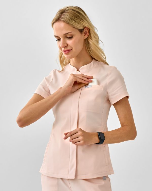 Bluza Medyczna Damska – Scrubs Classy Pink