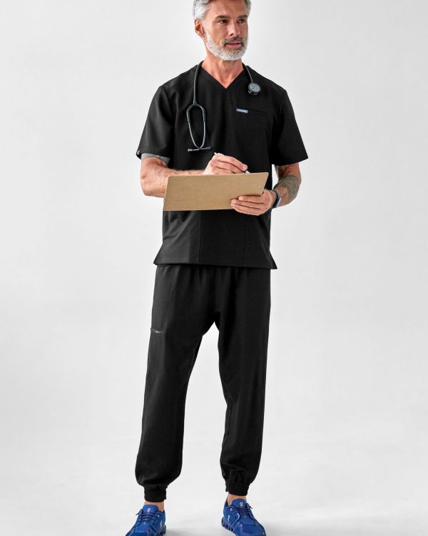 Bluza Medyczna Męska - Scrubs Sporty Black
