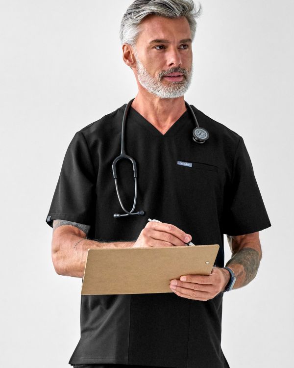Bluza Medyczna Męska - Scrubs Sporty Black