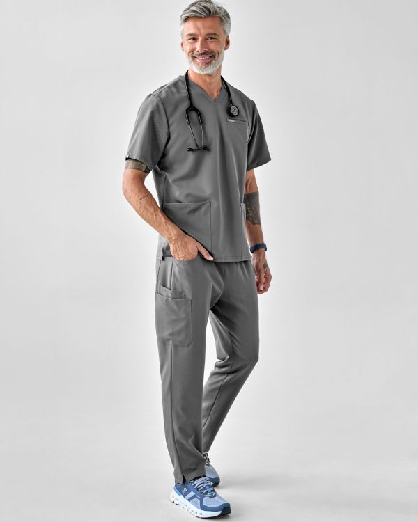 Bluza Medyczna Męska - Scrubs Sporty Gray