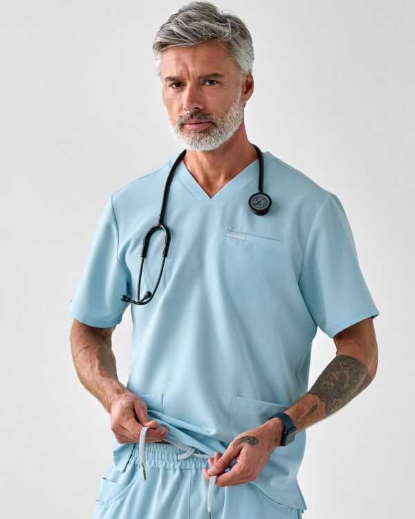 Bluza Medyczna Męska - Scrubs Sporty Sky