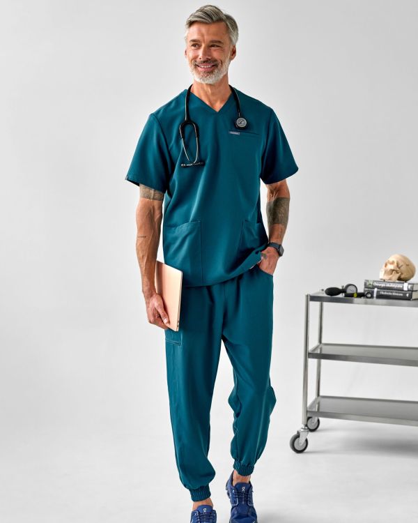 Bluza Medyczna Męska - Scrubs Sporty Green