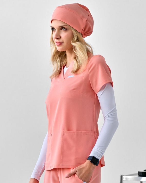 Bluza Medyczna Damska – Scrubs Comfy Peach