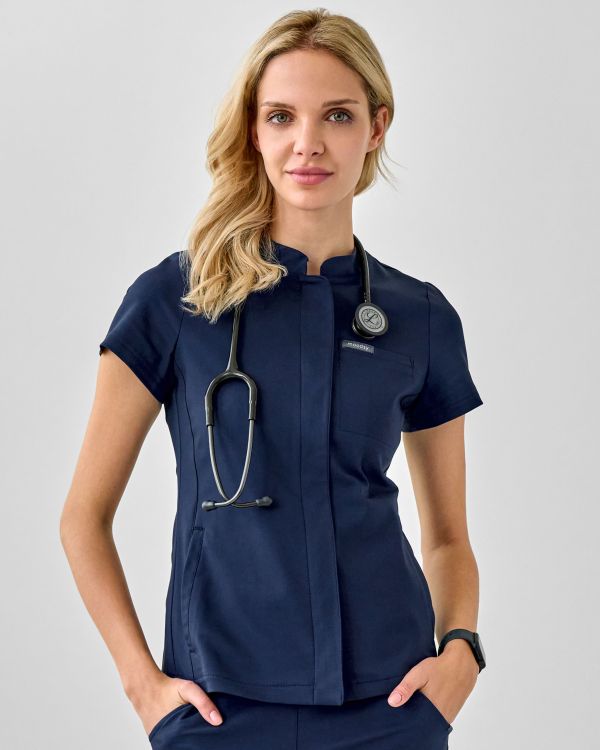 Bluza Medyczna Damska – Scrubs Classy Navy