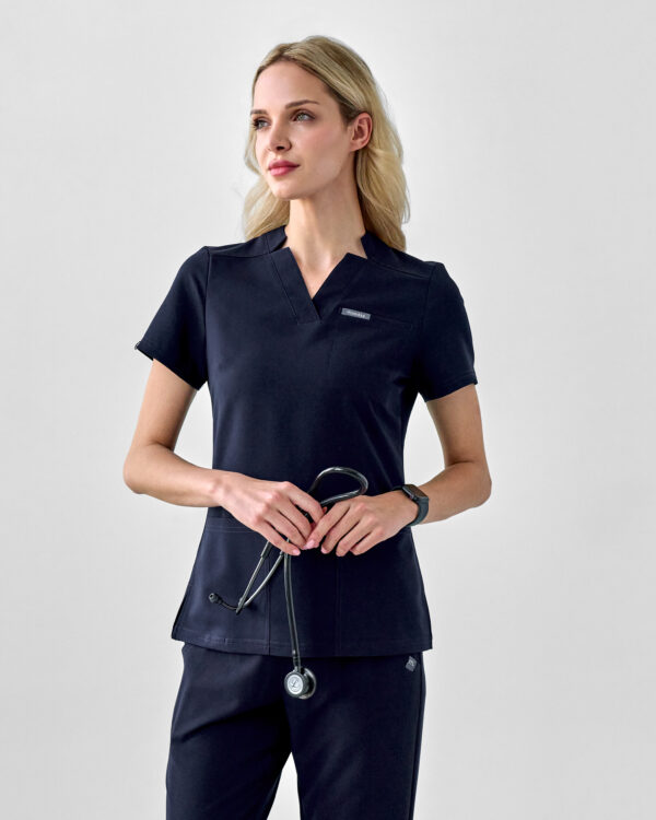 Bluza Medyczna Damska – Scrubs Comfy Graphite