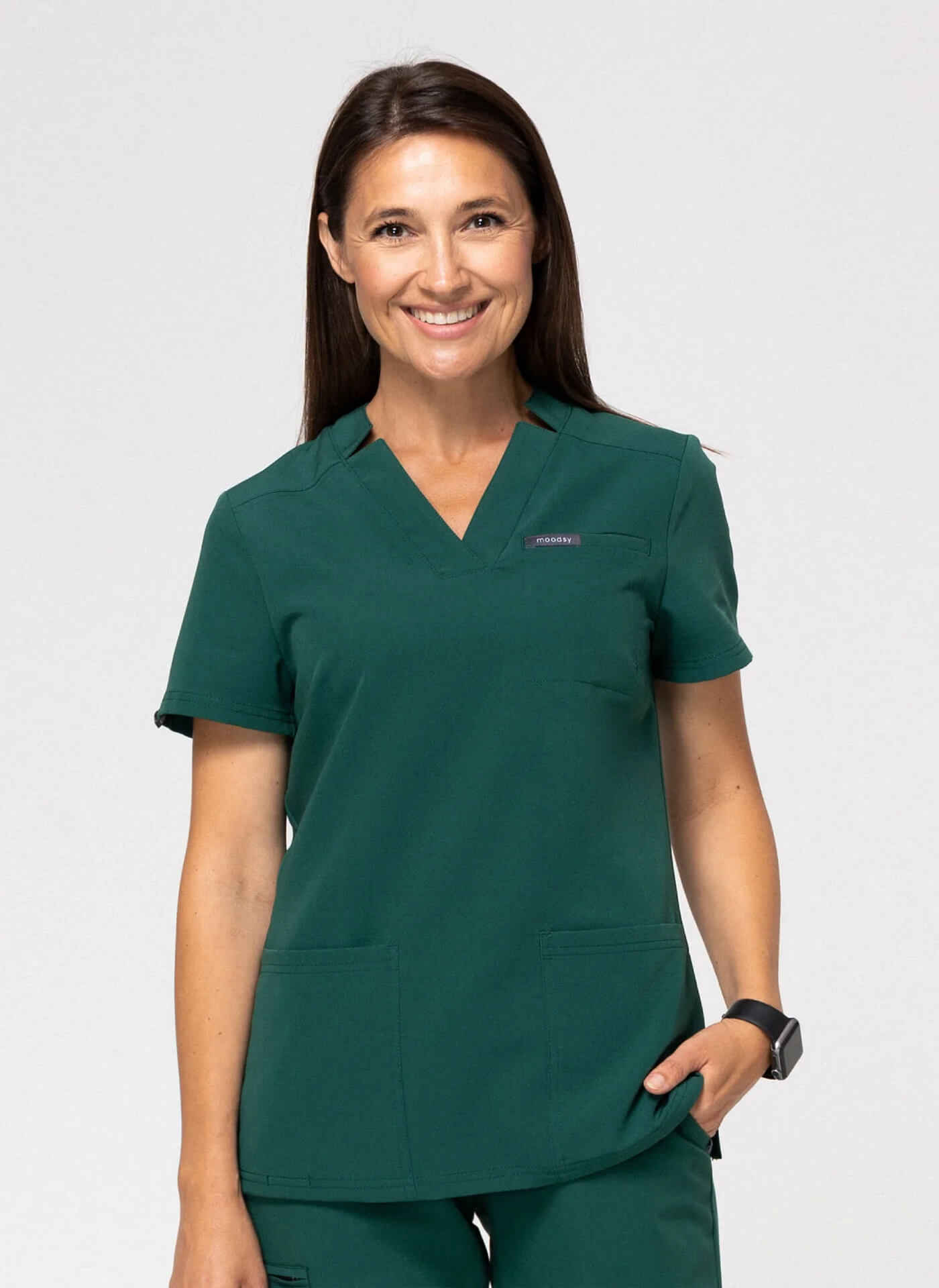 bluza medyczna damska ciemna zieleń Bluza Medyczna Damska – scrubs comfy ciemna zieleń