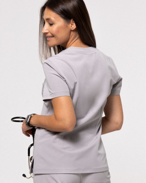 Bluza Medyczna Damska – Scrubs Comfy Light Gray