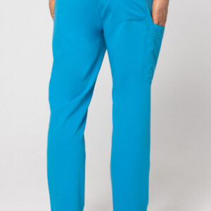 niebieskie cozy spodnie