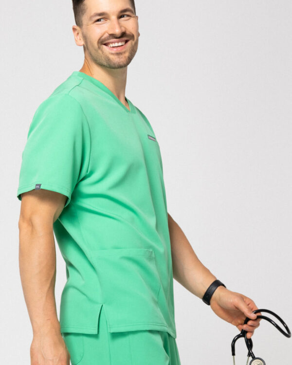 Bluza Medyczna Męska - Scrubs Sporty Light Green