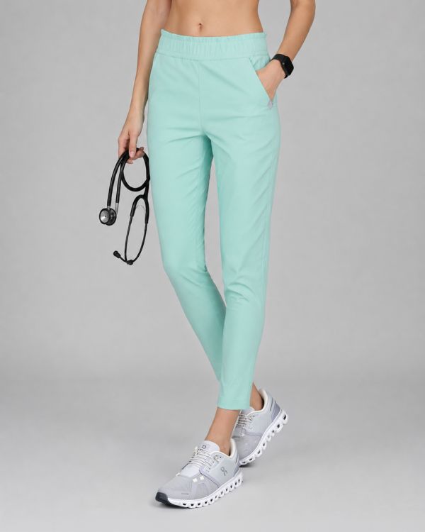 Spodnie Medyczne Damskie – Scrubs Classy Mint