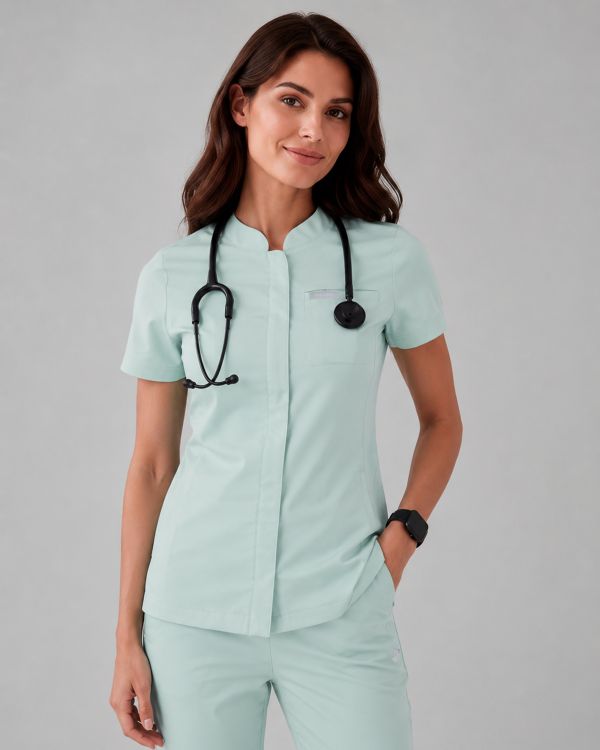 Bluza Medyczna Damska – Scrubs Classy Mint