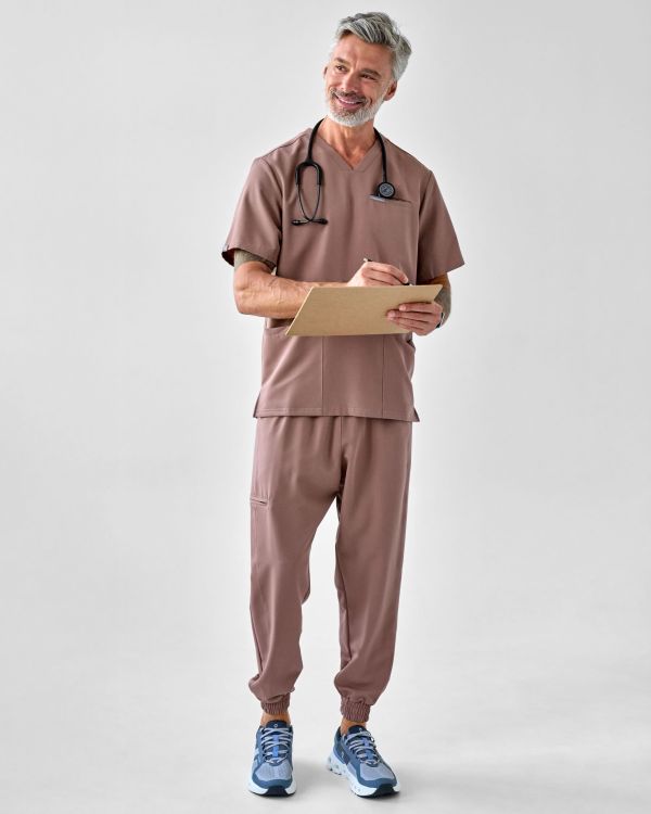 Bluza Medyczna Męska - Scrubs Sporty Chocolate