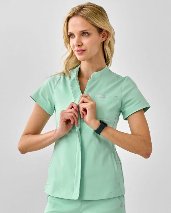 Bluza Medyczna Damska – Scrubs Classy Mint