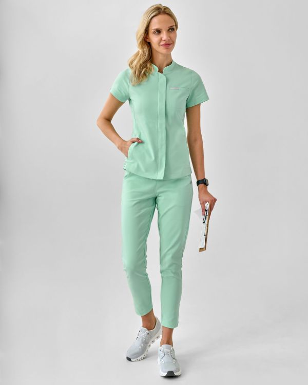 Spodnie Medyczne Damskie – Scrubs Classy Mint