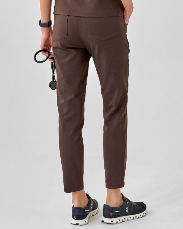Spodnie Medyczne Damskie – Scrubs Classy Espresso