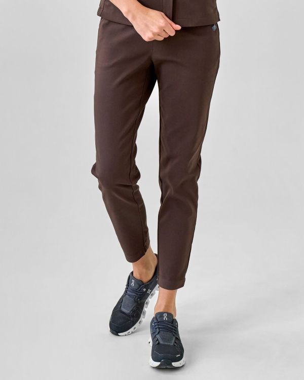 Spodnie Medyczne Damskie – Scrubs Classy Espresso