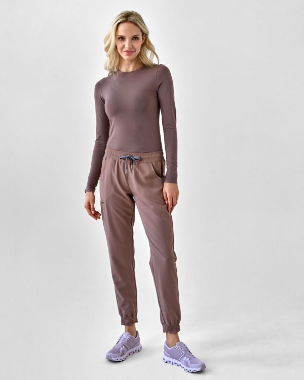 Spodnie Medyczne Damskie – Scrubs Comfy Chocolate