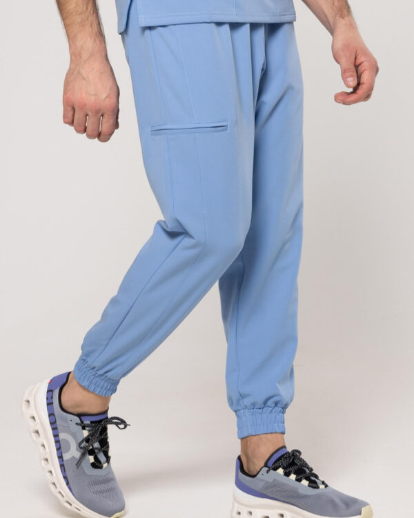 Spodnie Medyczne Męskie - Scrubs Sporty Baby Blue
