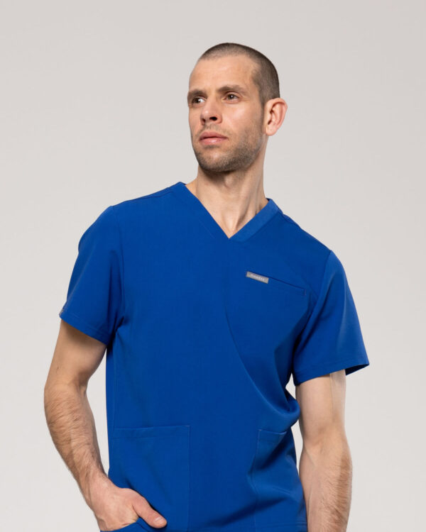 Bluza Medyczna Męska - Scrubs Sporty Deep Blue