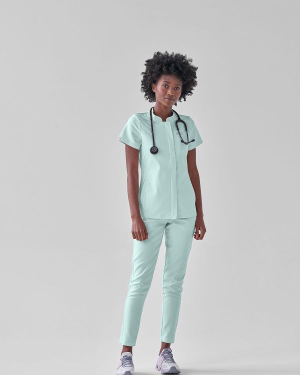 Spodnie Medyczne Damskie – Scrubs Classy Mint