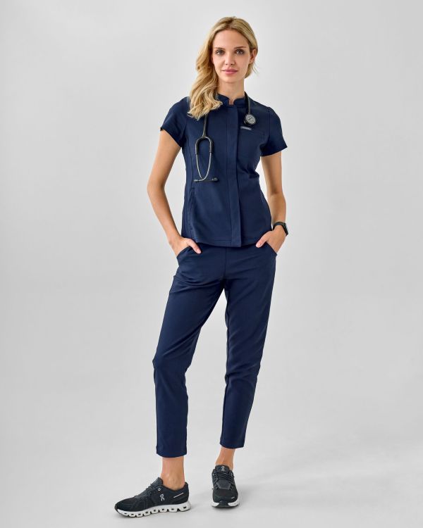 Spodnie Medyczne Damskie – Scrubs Classy Navy