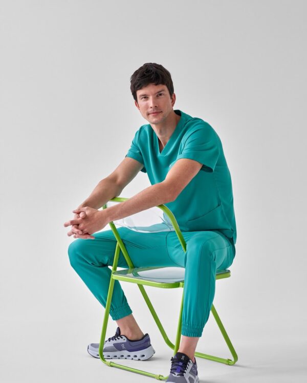 Spodnie Medyczne Męskie - Scrubs Sporty Mint New