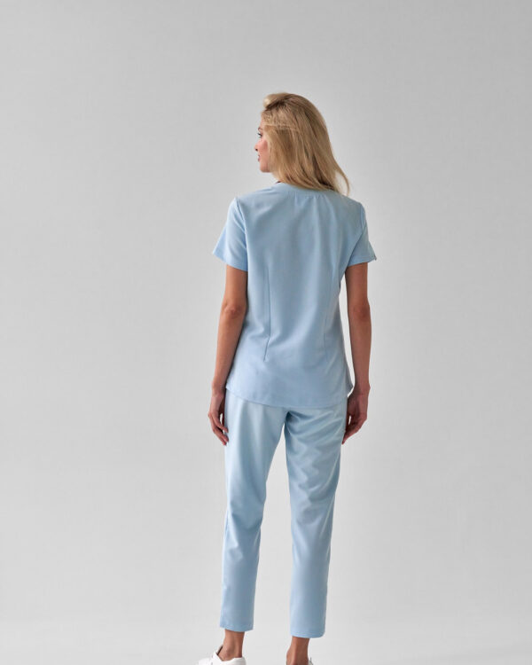 Spodnie Medyczne Damskie – Scrubs Basic Sky