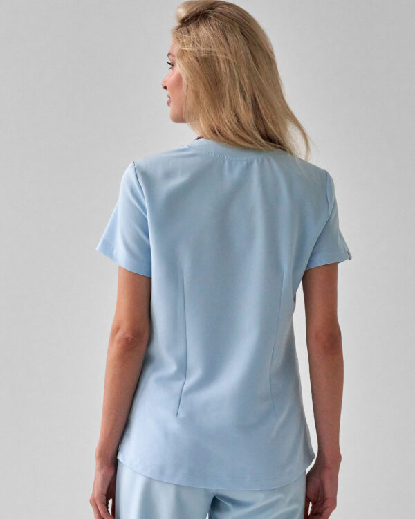 Bluza Medyczna Damska - Scrubs Basic Sky