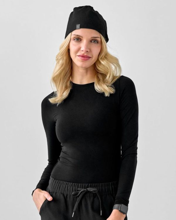 Bluza Medyczna Damska - Longsleeve Black