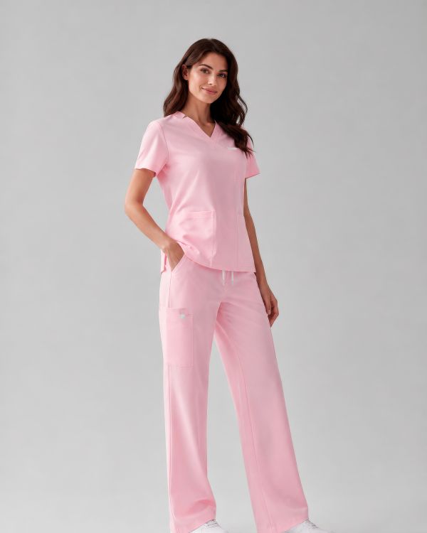 Spodnie Medyczne Damskie – Scrubs Cozy Rose